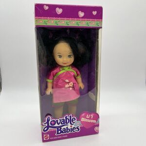 1993 Mattel Loveable Babies Li'l Blossom Asian‎ Doll Vintage New Open Box Flaws